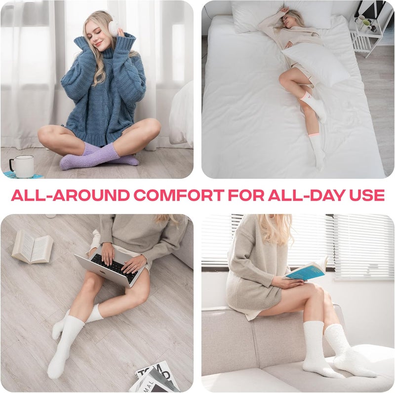 CoolMate Store GLOBAL Fuzzy Socks for Women Valetines Gift Box, Cozy, Soft, Stocking Stuffers, Comfy Cloud-Like Socks for Spa,Home - Image 2